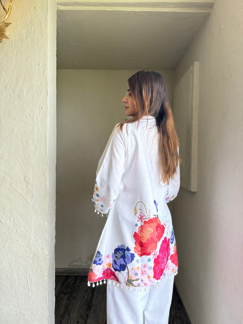 Summer White Kurta Set